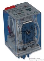 CARLO GAVAZZI RCP8002115/120VAC Relevador de Potencia, DPDT, 120 VAC, 10 A, Serie RCP, Hembra, Sin Enclavamiento