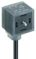 LUMBERG AUTOMATION VAD 1A-1-3-226/2M Cable de Sensor, LED, Protección de Varistor, Conector de Válvula DIN, Extremo Libre, 2 m, 6.56 ft