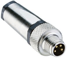 LUMBERG AUTOMATION RSMC 4 Conector para Sensor, M8, Macho, 4 Contactos, Soldable Macho, Montaje en Cable Recto