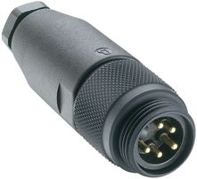 LUMBERG AUTOMATION RSC 50/9 Conector para Sensor, Mini 7/8", Macho, 5 Contactos, Roscado Macho, Montaje en Cable Recto
