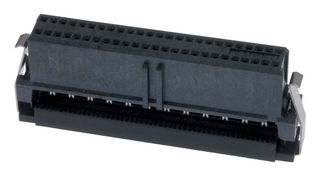 AMP - TE CONNECTIVITY 2-111196-1. IDC Connector, IDC Receptacle, Female, 1.27 mm, 2 Row, 50 Contacts, Cable Mount