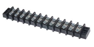 MULTICOMP PRO MC24346 Bloque de Terminales de Montaje en Panel, 2 Hileras, 12 Posiciones, 22 AWG, 10 AWG, 14.29 mm, 30 A