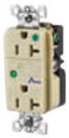 HUBBELL WIRING DEVICES HBL8362WSA Conector de Entrada de Potencia, Uso Hospitalario, NEMA 5-20R, Hospital Grade Power Entry, 20 A