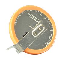FDK CR2032-T14-1 Batería, 3 V, 2032, Litio, 200 mAh, Pins para PCB, 1