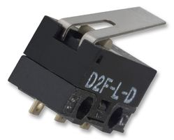 OMRON ELECTRONIC COMPONENTS D2F-L-D Microswitch, Subminiature, Hinge Lever, SPDT, Solder, 3 A, 30 V
