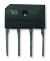 GENESIC KBU6B Bridge Rectifier, Single Phase, 100 V, 6 A, SIP, 4 Pins, 1 V