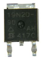 VISHAY SUD19N20-90-E3 MOSFET de Potencia, Canal N, 200 V, 19 A, 0.09 ohm, TO-252 (DPAK), Montaje Superficial