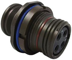AMPHENOL AEROSPACE 2M801-009-07M6-7SA Conector Circular, Serie 2M801, MIL-DTL-38999 III, Receptáculo Tipo Tuerca Jam, 7 Contactos