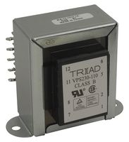 TRIAD MAGNETICS VPS230-110 Chassis Mount Transformer, Chassis, Dual Bobbin, 2 x 115V, 2 x 115V, 25 VA, 50Hz / 60Hz