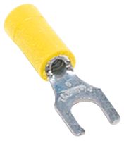 ABB - THOMAS & BETTS 10RC-8FL Fork / Spade Tongue Terminal, Sta-Kon RC Series, 12 AWG, 10 AWG, M4, #8