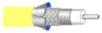 BELDEN 9167 0041000 Coaxial Cable, Headend Video, SPCCS (Silver Plated Copper Coated Steel), 6.147 mm, 75 ohm, Yellow
