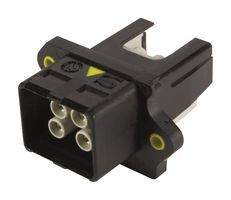 HARTING 09462454420 Rectangular Power Connector, 4 Contacts, PushPull Series, Panel Mount, Crimp, Receptacle