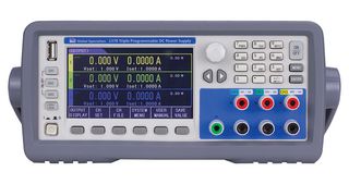 GLOBAL SPECIALTIES 1370 Bench Power Supply, Programmable, 3 Output, 0 V, 30 V, 0 A, 6 A