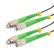 L-COM FCA-SFCAFCAD15 Cable de Fibra Óptica, Monomodo, 2 Fibras, 9µm / 125µm, FC Dúplex a FC Dúplex, 49.2 pies