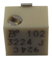 BOURNS 3224J-1-103E Recortador, Multi Vuelta, Cermet, Ajuste Lateral, 10 kohm, Surface Mount, 12 Vueltas