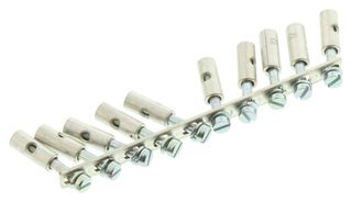 WEIDMULLER 0457000000 Conector Cruzado, 10 Polos, 41A, 8mm, Montaje Directo, Uso con Bloque de Terminales Serie SAK