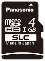 PANASONIC RP-SMSC04DA1 Tarjeta de Memoria Flash, Serie SC, MicroSDHC, UHS-3, Clase 10, 4 GB