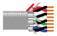 BELDEN 5543PE 0081000 Multipair Cable, Shielded, 4 Pair, 22 AWG, 1000 ft, 304.8 m