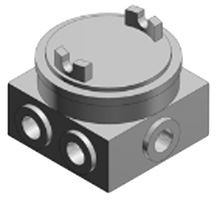 ABB - THOMAS & BETTS GUP214-TB Conduit Fitting, Junction/Outlet Box, 10 NPT Hubs, GUP, 3/4 ", Ductile Iron