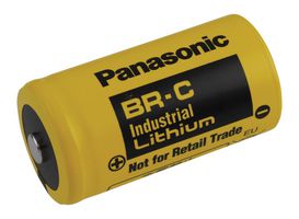 PANASONIC BATTERIES BR-CSSP Batería, 3 V, C, Litio, 5 Ah, Contacto a Presión, 1
