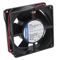 EBM-PAPST 3312 DC Axial Fan, 12 V, Square, 92 mm, 32 mm, Ball Bearing, 47 CFM