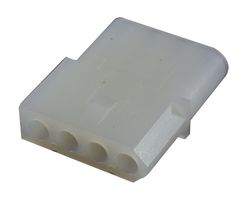 AMP - TE CONNECTIVITY 770274-1 Connector Housing, Commercial 0.062" Series, Receptacle, 4 Positions, 3.68 mm