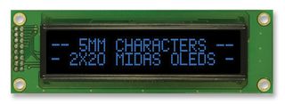 MIDAS DISPLAYS MCOB22005AX-EBP