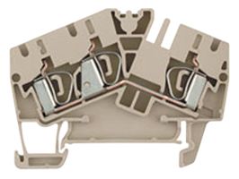 WEIDMULLER 1770360000 Bloque de Terminal c/Montaje en Riel DIN, con Fusible, 3 Posiciones, 26 AWG, 10 AWG, 6 mm², Pinza