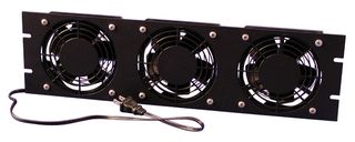 HAMMOND FP3F115 Vent, Steel, Black, Racks and Cabinets, 3.37 m, 482.6 mm, 1.15 mm