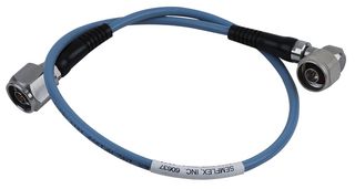 SEMFLEX 5152-DKF-0024 RF / Coaxial Cable Assembly, 2 ft, 610 mm, HP190S, N Type Straight Plug, N Type Right Angle Plug