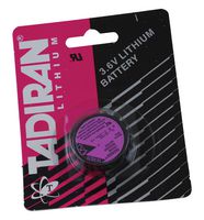 TADIRAN BATTERIES TL-5134/SP-BP Batería, 3.6 V, 1/10D, Litio, 1 Ah, Pins para PCB, 1