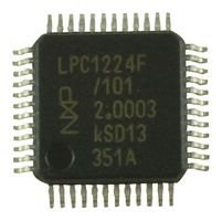NXP LPC1224FBD48/101,1 ARM MCU, LPC Family LPC1200 Series Microcontrollers, ARM Cortex-M0, 32 bit, 50 MHz, 32 KB, 48 Pins