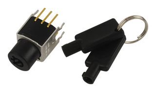 NKK SWITCHES SK13AEG13 Interruptor de Llave, Encendido-Encendido-Encendido, SP3T, SK Series, 3 Posiciones, Soldable