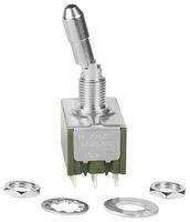 NKK SWITCHES M2042LL1W01 Interruptor (Switch) de Palanca, Encendido-Encendido, 4PDT, No Iluminado, M Series, Panel Mount