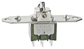 NKK SWITCHES M2024TYW01 Interruptor (Switch) de Balancín, Encendido-Encendido-Encendido, SP3T, No Iluminado, Panel Mount