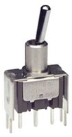 NKK SWITCHES M2018SS2W13 Interruptor (Switch) de Palanca, (Encendido)-Apagado-(Encendido), SPDT, No Iluminado, M Series