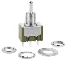 NKK SWITCHES M2013S2A1W01 Interruptor (Switch) de Palanca, Encendido-Apagado-Encendido, SPDT, No Iluminado, M Series