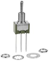 NKK SWITCHES M2013SS1W06 Interruptor (Switch) de Palanca, Encendido-Apagado-Encendido, SPDT, No Iluminado, M Series
