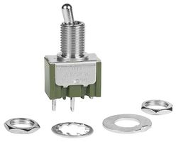NKK SWITCHES M2011S2S1W01 Interruptor (Switch) de Palanca, Encendido-apagado, SPST, No Iluminado, M Series, Panel Mount, 6 A