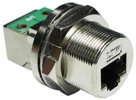 CINCH CONNECTIVITY SOLUTIONS DCDM15CS Conector Modular, RJ45 Jack, 1 x 1 (Puerto), 8P8C, Cat 5e, IP67, Montaje en Panel