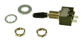 NKK SWITCHES M2011SS1W01-BA Interruptor (Switch) de Palanca, Encendido-apagado, SPST, No Iluminado, M Series, Panel Mount, 6 A