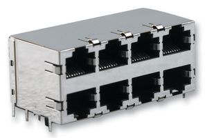 TE CONNECTIVITY - AMP 5569262-1 Conector Modular, Jack Modular, 2 x 4 (Apilado), 8P8C, Cat5, Through Hole