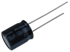 RUBYCON 16PX1000MEFC10X12.5 Capacitor Electrolítico, Miniatura, 1000 µF, 16 V, ± 20%, Pin de PC, 2000 horas a 105°C, Polar