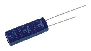CHEMI-CON ELXY160ELL122MJ30S Capacitor Electrolítico, Miniatura, 1200 µF, 16 V, ± 20%, Pin de PC, 5000 horas a 105°C, Polar