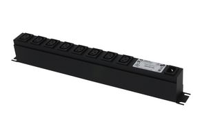 HAMMOND 1583T8E1BK Distribución de Energía, Montaje en Rack, 8 Tomacorrientes, 230 V, 10 A, 482.6 mm, 43.6 mm
