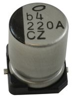 NICHICON UCZ1A221MCL1GS Capacitor Electrolítico de Aluminio SMT, Lata Radial - SMD, 220 µF, 10 V, 0.2 ohm