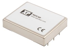 XP POWER RDC4072S05 Convertidor CD/CD Pasante Aislado, Railway, DIP, 4:1, 40 W, 1 Salida, 5 V