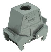 HARTING 19300100736 Conector Uso Rudo, Acoplador, M25 de Entrada Superior, Perfil Alto, Capucha, Entrada Superior