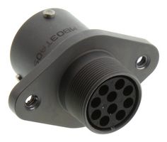AMPHENOL INDUSTRIAL MB03TA09-10PN(072) Conector Circular, Micro Circular Connector, Serie Micro-B, Hembra de Montaje en Brida