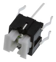 C&K COMPONENTS ILS TA250 30 Tactile Switch, Green, Yellow, ILS Series, Top Actuated, Through Hole, Plunger for Cap, 250 gf